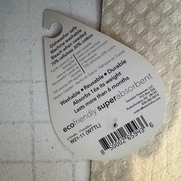 Wet-It! Swedish Treasures Dishcloth & Cleaning Cloth -Set of 2 - Picture 2 of 3